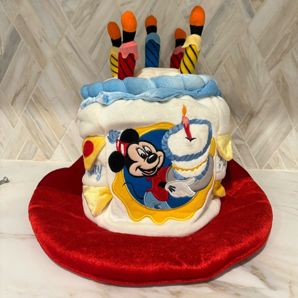 Mickey Mouse Birthday Hat with Candles